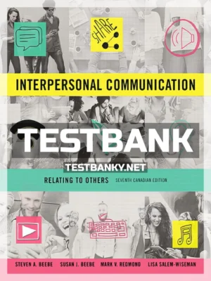 Test Bank for Interpersonal Communication Relating to Others 7th Canadian Edition Beebe ISBN 9780134276649