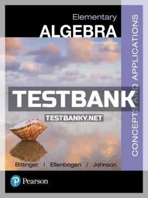 Test Bank for Elementary Algebra Concepts and Applications 10th Edition Bittinger ISBN 9780134441375