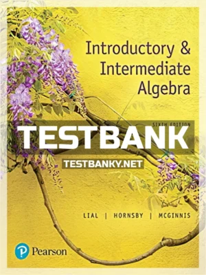 Test Bank for Introductory and Intermediate Algebra 6th Edition Lial ISBN 9780134493756