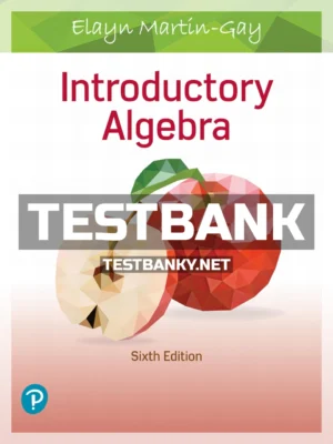 Test Bank for Introductory Algebra 6th Edition Martin Gay ISBN 9780135169377