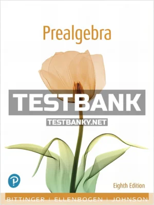 Test Bank for Prealgebra 8th Edition Bittinger ISBN 9780135182567