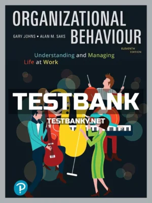 Test Bank for Organizational Behaviour Understanding and Managing Life at Work 11th Canadian Edition Johns ISBN 9780135218549