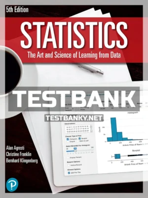 Test Bank for Statistics 5th Edition Agresti ISBN 9780136559504