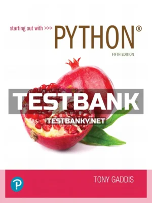 Test Bank for Starting out with Python 5th Edition Gaddis ISBN 9780136679110