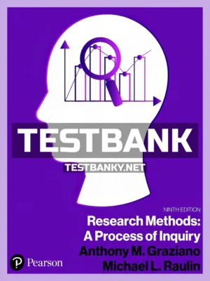 Test Bank for Research Methods A Process of Inquiry 9th Edition Graziano ISBN 9780137514830