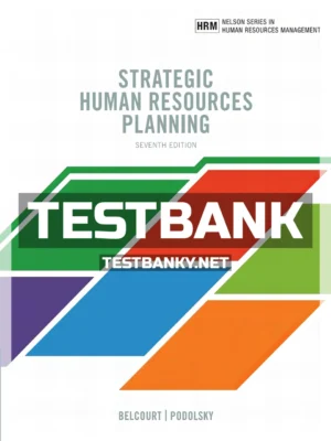 Test Bank for Strategic Human Resources Planning 7th Canadian Edition Belcourt ISBN 9780176798086