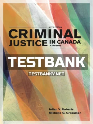 Test Bank for Criminal Justice in Canada Reader 6th Canadian Edition Roberts ISBN 9780176911065