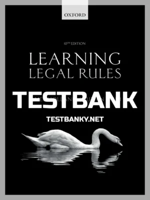 Test Bank for Learning Legal Rules Students Guide to Legal Method and Reasoning 10th Edition Holland ISBN 9780198799900