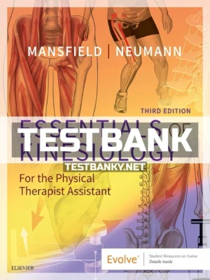 Test Bank for Essentials of Kinesiology for the Physical Therapist Assistant 3rd Edition Mansfield ISBN 9780323544986
