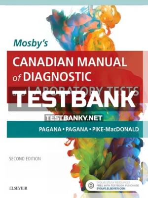 Test Bank for Mosby's Canadian Manual of Diagnostic and Laboratory Tests 2nd Canadian Edition Pagana ISBN 9780323567466