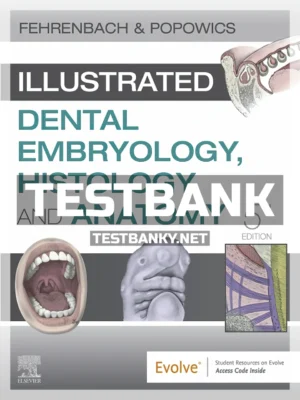 Test Bank for Illustrated Dental Embryology Histology and Anatomy 5th Edition Fehrenbach ISBN 9780323611077