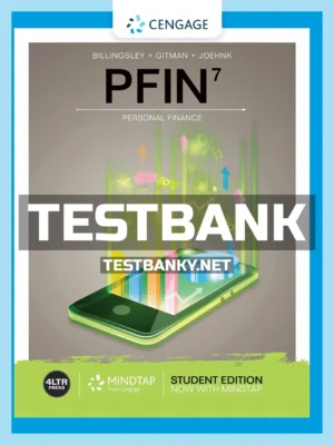 Test Bank for PFIN 7th Edition Billingsley ISBN 9780357033609