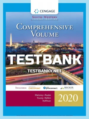 Test Bank for South-Western Federal Taxation 2020 Comprehensive 43rd Edition Maloney ISBN 9780357109144