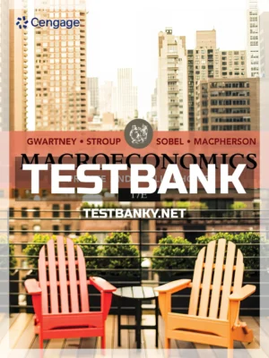 Test Bank for Macroeconomics Private and Public Choice 17th Edition Gwartney ISBN 9780357134009
