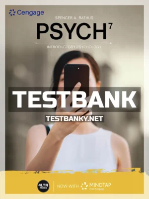 Test Bank for PSYCH 7 7th Edition Rathus ISBN 9780357432921