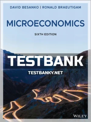 Test Bank for Microeconomics 6th Edition Besanko ISBN 9781119554844