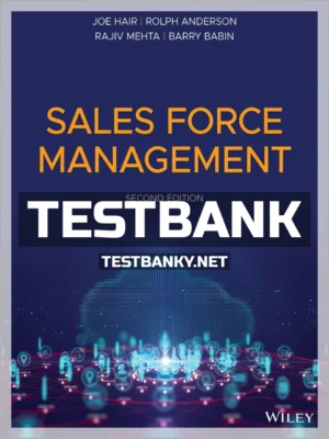 Test Bank for Sales Force Management 2nd Edition Hair ISBN 9781119702832