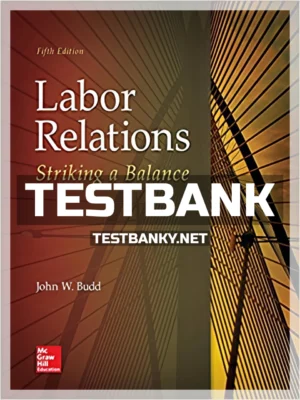 Test Bank for Labor Relations Striking a Balance 5th Edition Budd ISBN 9781259412387