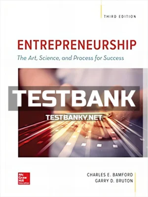 Test Bank for Entrepreneurship 3rd Edition Bamford ISBN 9781259912191