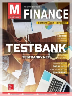 Test Bank for M Finance 4th Edition Cornett ISBN 9781259919633