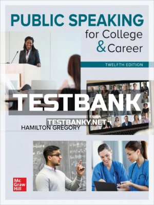 Test Bank for Public Speaking for College and Career 12th Edition Gregory ISBN 9781260007107