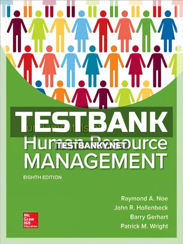 Test Bank for Fundamentals of Human Resource Management 8th Edition Noe ISBN 9781260079173