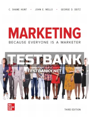 Test Bank for Marketing 3rd Edition Hunt ISBN 9781260088878