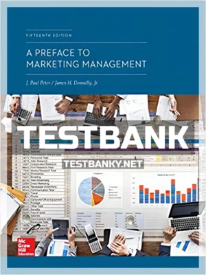 Test Bank for Preface to Marketing Management 15th Edition Peter ISBN 9781260151619