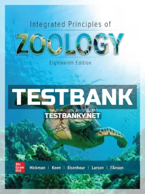 Test Bank for Integrated Principles of Zoology 18th Edition Hickman ISBN 9781260205190