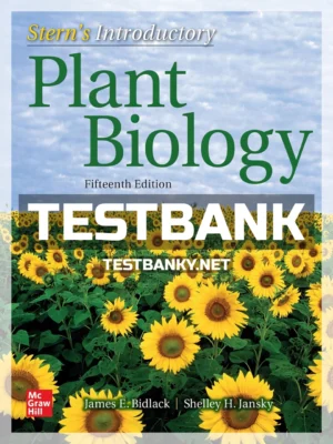 Test Bank for Sterns Introductory Plant Biology 15th Edition Bidlack ISBN 9781260240832