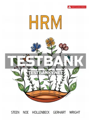 Test Bank for Human Resource Management 6th Canadian Edition Steen ISBN 9781260881226