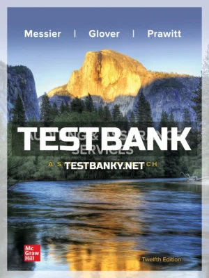 Test Bank for Auditing and Assurance Services A Systematic Approach 12th Edition Messier ISBN 9781264100675