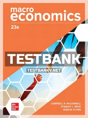 Test Bank for Macroeconomics 23rd Edition McConnel ISBN 9781265306991