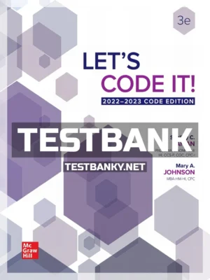 Test Bank for Lets Code It! 2022 2023 Code Edition 3rd Edition Safian ISBN 9781265334628
