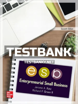 Test Bank for Entrepreneurial Small Business 7th Edition Katz ISBN 9781265584757