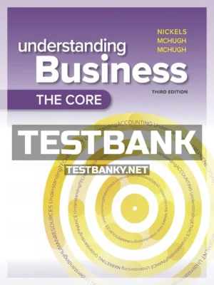 Test Bank for Understanding Business The Core 3rd Edition Nickels ISBN 9781266131707