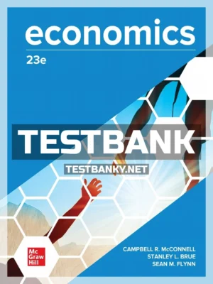 Test Bank for Economics 23rd Edition McConnell ISBN 9781266675522