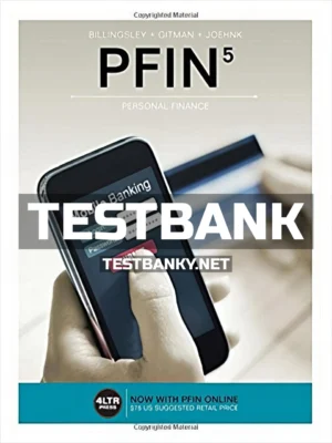 Test Bank for PFIN5 5th Edition Billingsley ISBN 9781305661707