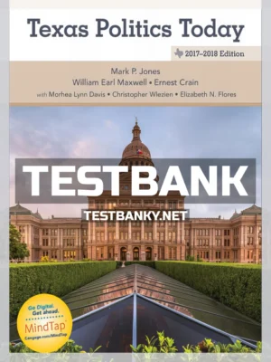 Test Bank for Texas Politics Today 2017 2018 18th Edition Jones ISBN 9781305952188