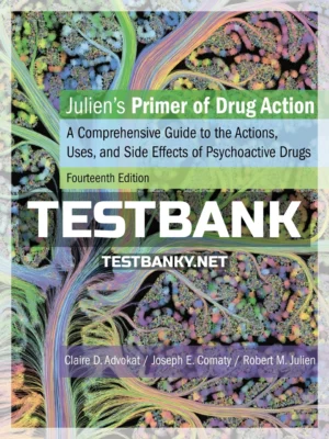 Test Bank for Julien's Primer of Drug Action 14th Edition Advokat ISBN 9781319015855