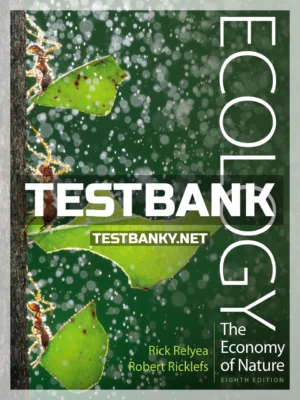 Test Bank for Ecology The Economy of Nature 8th Edition Relyea ISBN 9781319060411