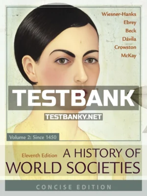 Test Bank for History of World Societies Concise Volume 2 11th Edition Wiesner Hanks ISBN 9781319070144
