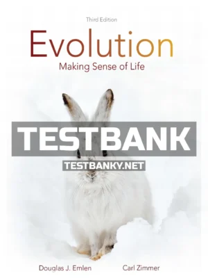 Test Bank for Evolution Making Sense of Life 3rd Edition Emlen ISBN 9781319079864