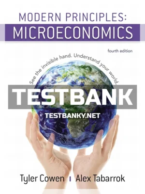 Test Bank for Modern Principles Microeconomics 4th Edition Cowen ISBN 9781319098766