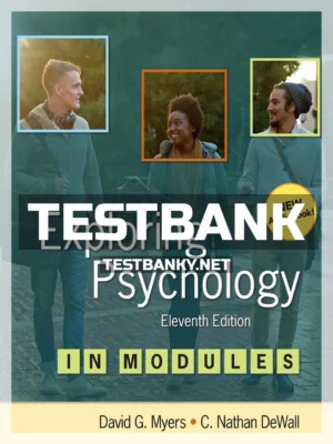 Test Bank for Exploring Psychology in Modules 11th Edition Myers ISBN 9781319104177