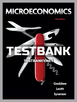 Test Bank for Microeconomics 3rd Edition Goolsbee ISBN 9781319105563
