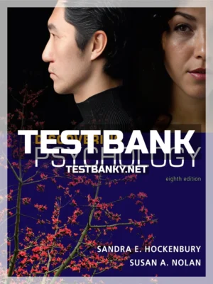 Test Bank for Discovering Psychology 8th Edition Hockenbury ISBN 9781319136390