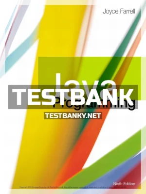 Test Bank for Java Programming 9th Edition Farrell ISBN 9781337397070