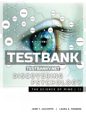 Test Bank for Discovering Psychology The Science of Mind 3rd Edition Cacioppo ISBN 9781337561815