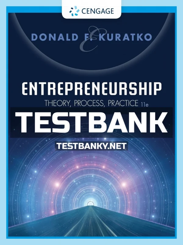 Test Bank for Entrepreneurship Theory Process Practice 11th Edition Kuratko ISBN 9781337908429